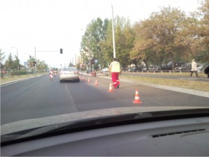 zdecydowanie lepiej jedzie się od ronda w kirunku Mieszka I