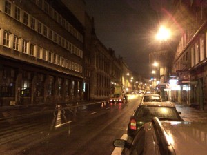 Nocne zawieszanie iluminacji Nocne zawieszanie iluminacji