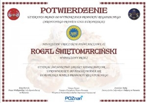 Certyfikat, którego warto szukać w cukierni w której kupimy rogale