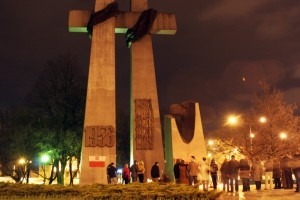 Poznań równiez w żałobie plac im. Adama Mickiewicza