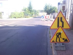 zwężenie drogi w Antoninku Foto: lepszyPOZNAN