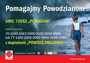 Pomagajmy Powodzianom Foto: CARITAS POLSKA