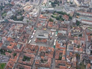 Poznań z lotu ptaka - Stary Rynek Foto: lepszyPOZNAN.pl / ag