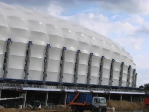 Stadion miejski - budowa jeszcze trwa - foto 25.08.2010 Foto: lepszyPOZNAN.pl / ag