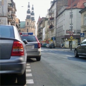 kierowca bez wyobraźni na Garbarach  Foto: Qba