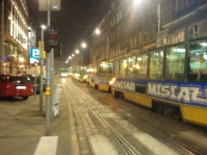 Tramwaje stoją na Podgórnej Foto: piotr