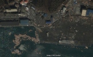 zdjęcia satelitarne pokazują ogrom zniszczeń w japońskich miastach Foto: Storyful - Google/GeoEye