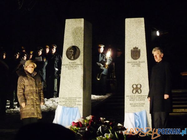Pomnik prezydenta Wojciecha Szczęsnego Kaczmarka na Cmentarzu Zasłużonych Wielkopolan