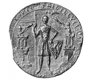 Pieczęć piesza Przemysła I z 1252