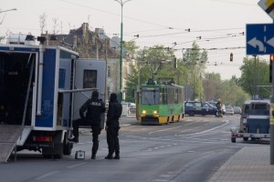 Alarm bombowy na Strzeleckiej Foto: lepszyPOZNAN.pl / Piotr Rychter