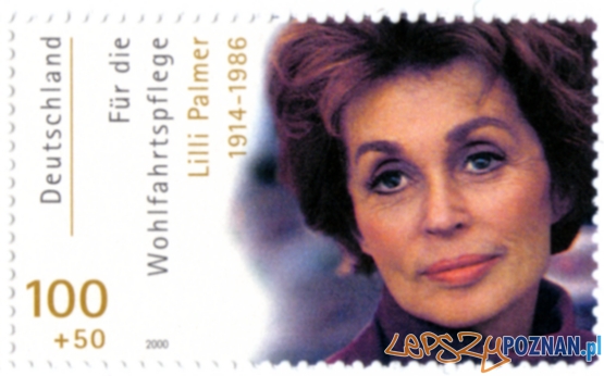 Lilli_Palmer na niemieckim znaczku