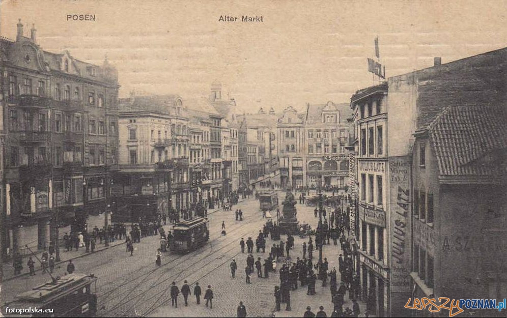 Stary Rynek w Poznaniu, rok 1909