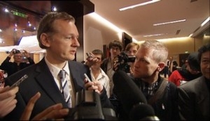 Fot. Kadr z filmu „WikiRebels”, reż. Jesper Huor, Bosse Lindquist, Szwecja 2010, 58’