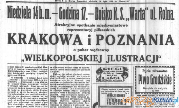 Anonse w Kurjerze Poznańskim z 14 lipca 1929 Foto: Wielkopolska Biblioteka Cyfrowa