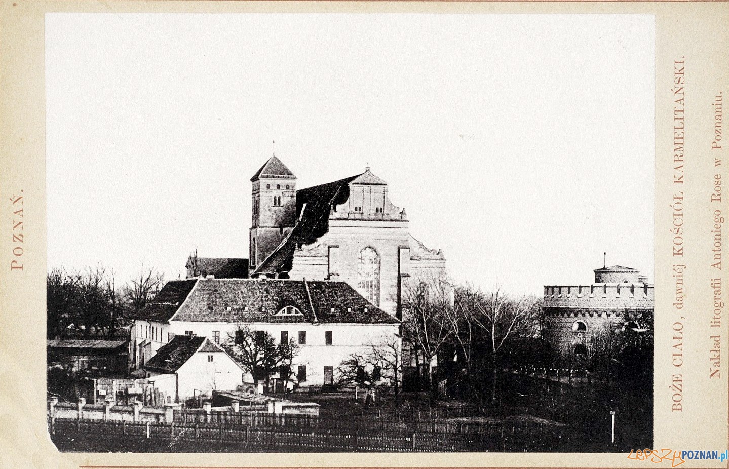 Kościół Bożego Ciała, rok 1884 Foto: fotopolska.eu