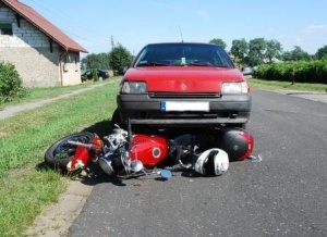 w tym wypadku zginął motocyklista Foto: KWP w Poznaniu
