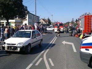 Wypadek w Kotlinie Foto: Piotr Woldański