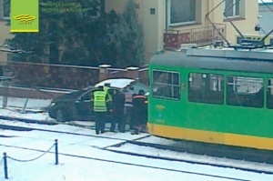 Wypadek na Pułaskiego Foto: MPK