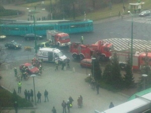 Wypadek na Królowej Jadwigi Foto: news@lepszypoznan.pl