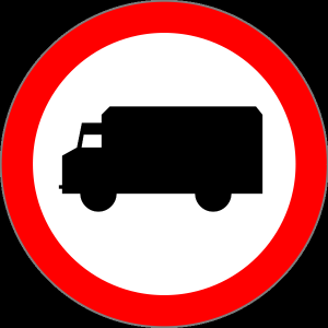 zakaz wjazdu ciężarówek Foto: zakaz wjazdu ciężarówek