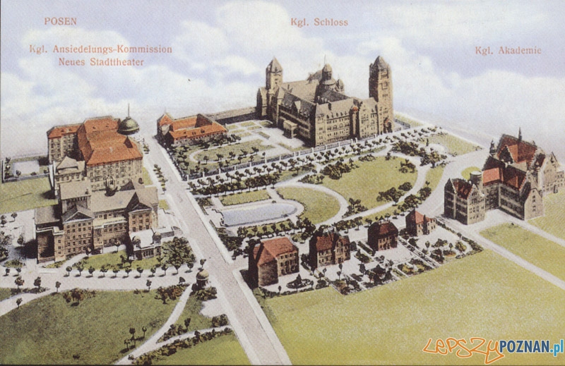 Dzielnica Cesarska na pocztówce z początków XX wieku