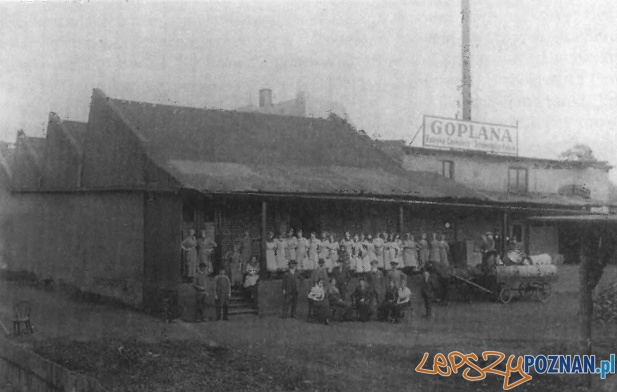 Fabryka Czekolady Goplana przy ulicy Warszawskiej (najstarsza zachowana fotografia z ok. 1914 r.)