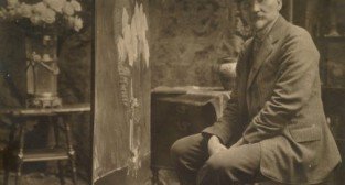 Leon Wyczółkowski w pracowni