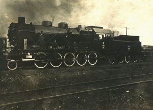 Parowóz w Zakładach Cegielskiego rok 1929 Foto: Parowóz w Zakładach Cegielskiego rok 1929