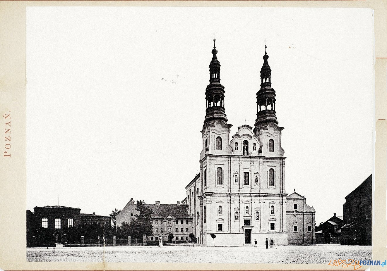 Kościół Franciszkanów przy Placu Bernardyńskim, rok 1884 Foto: fotopolska.eu