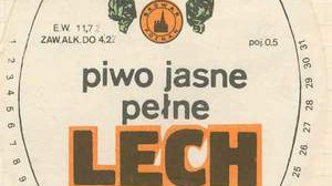 Lech etykieta z lat 80-tych