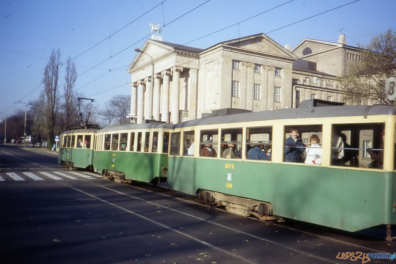 Poznańskie tramwaje, rok 1989 Foto: fotopolska