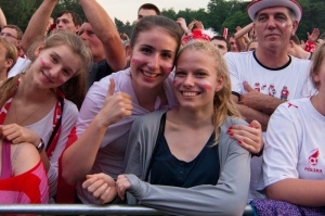 Strefa Kibica na Malcie podczas meczu Polska - Czechy - Poznań 16.06.2012 r. Foto: LepszyPOZNAN.pl / Paweł Rychter