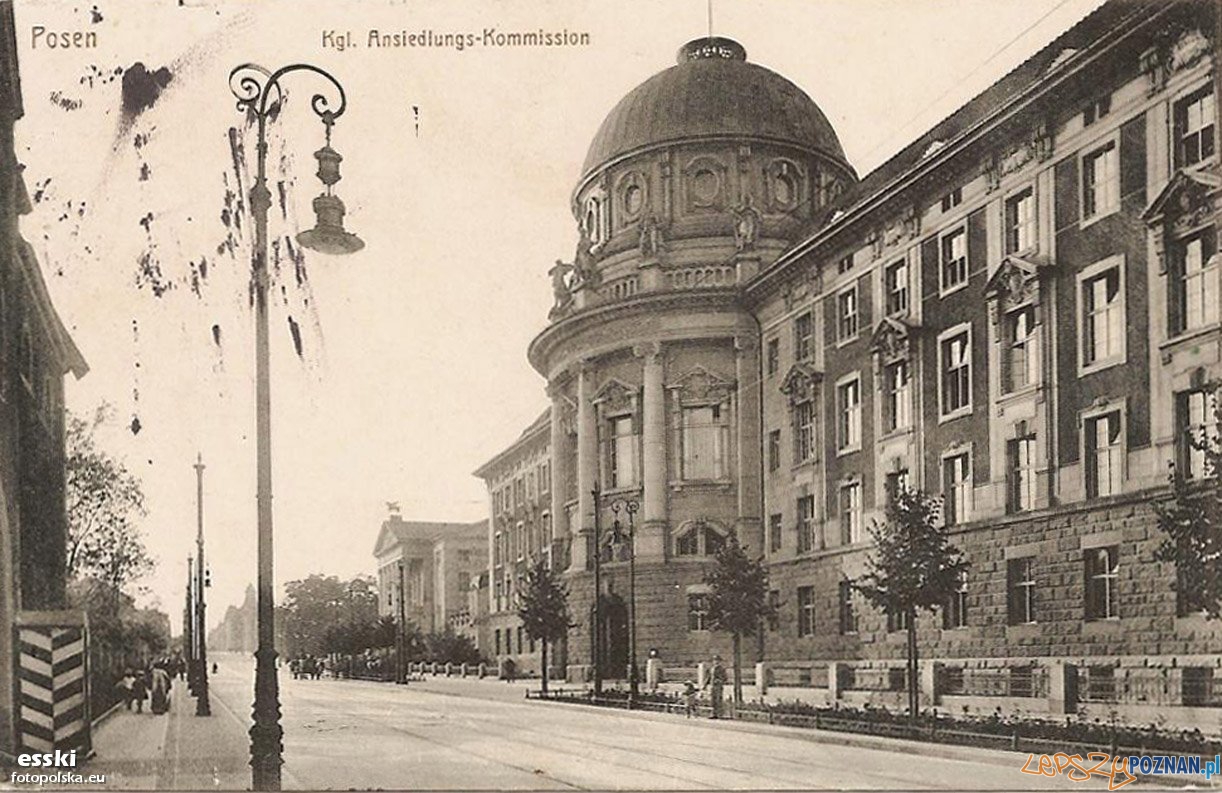 Dzisiejsze Collegium Maius, dawny budynek Niemieckiej Komisji Kolonizacyjnej, rok 1914