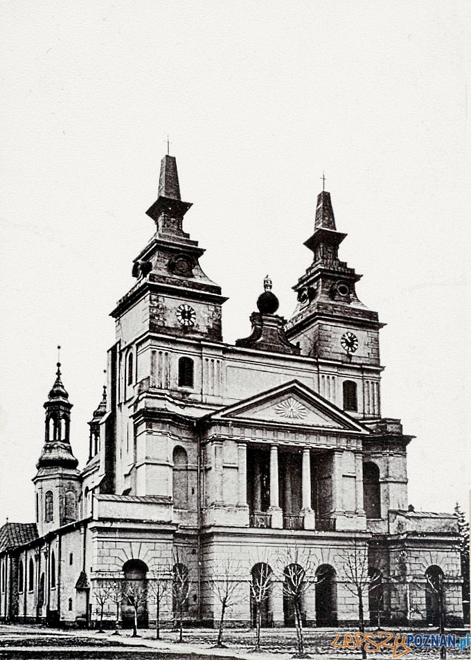 Katedra w Poznaniu, około 1880 roku