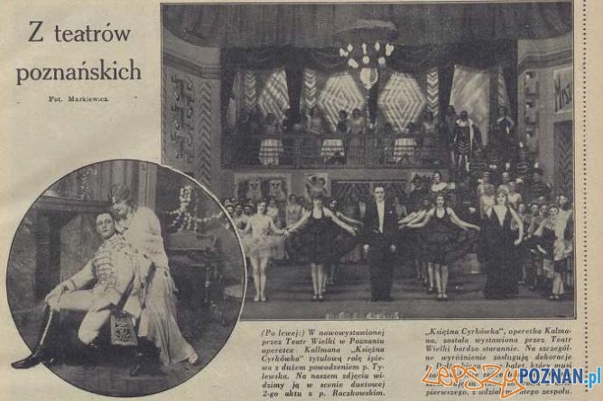 Z życia teatrów poznańskich Foto: Ilustracja Poznańska, nr 22 z 2 czerwca 1931 r