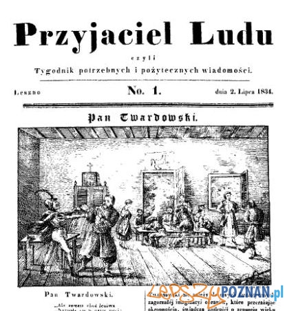 Przyjaciel Ludu nr 1, 2 lipca 1834 Foto: Wielkopolska Biblioteka Cyfrowa