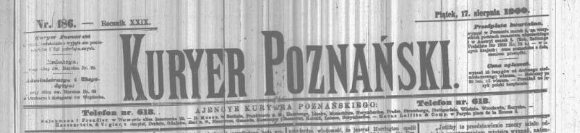 Kurjer Poznański, 17 sierpnia 1900