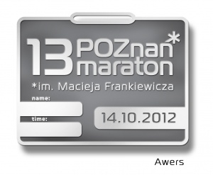 Medal 13 Poznań Maraton - Awers Foto: POSIR