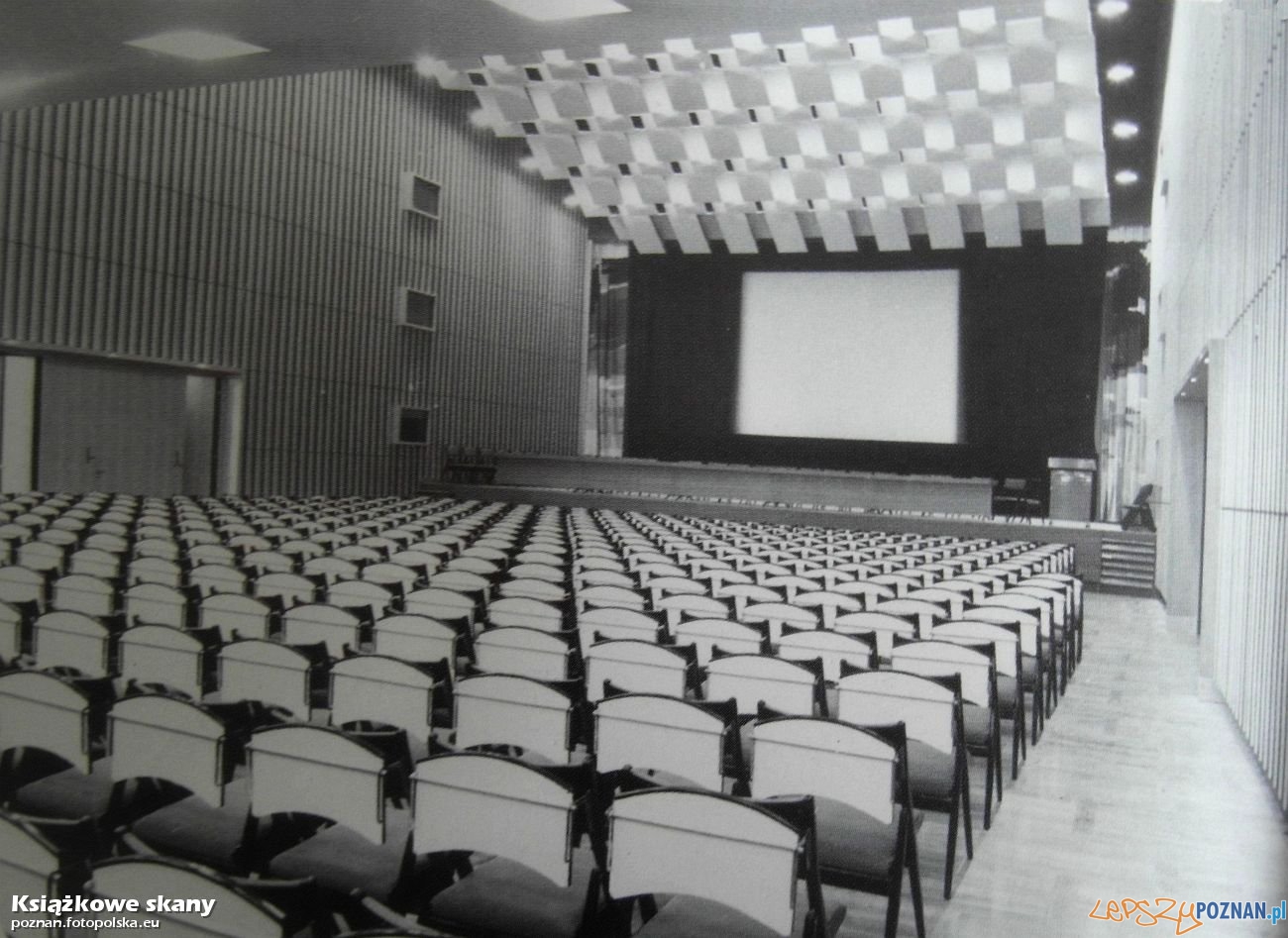 Sala kinowa w Palacu Kultury - CK Zamek, rok 1968 Foto: fotopolska.eu