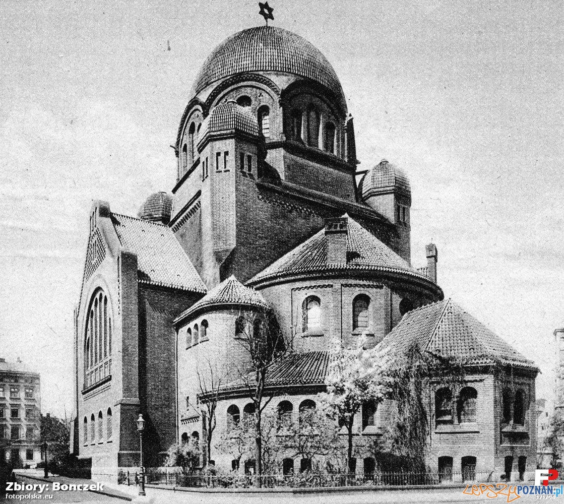 Synagoga (zdjecie z 1928 roku) Foto: fotopolska.eu