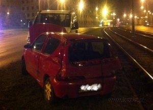 Wypadek na Hetmańskiej Foto: lazarz.pl