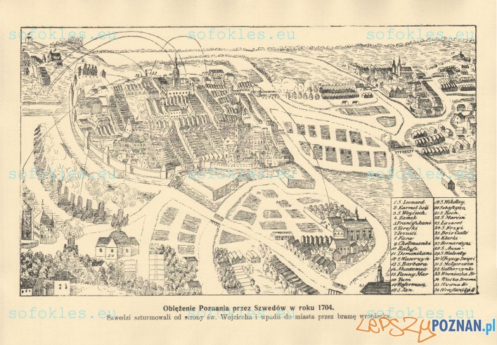 Oblężenie Poznania przez Szwedów w 1704 Foto: sofokles.eu