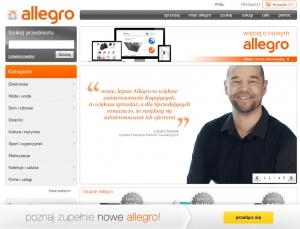 Stary wygląd serwisu Allegro Foto: Stary wygląd serwisu Allegro