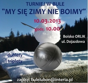 Turniej w bule "My się zimy nie boimy" Foto: Turniej w bule "My się zimy nie boimy"