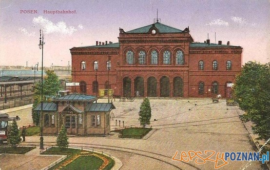 Dworzec Główny w Poznaniu ok. 1924 roku