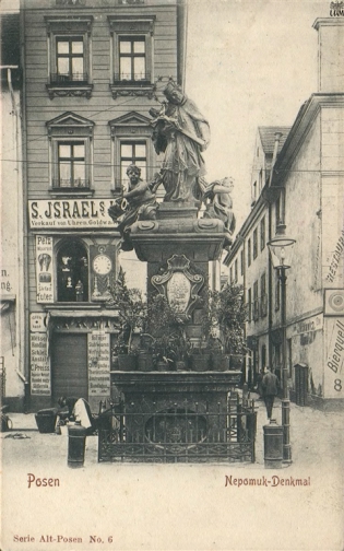 Św._Jan_Nepomucen_na_Starym_Rynku_-_Pocztówka Foto: poznan.wikia.com