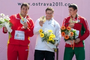 Paweł Fajdek z medalem w Ostrawie - 2011 rok Foto: Wikipedia
