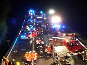 Wypadek polskiego busa w Niemczech Foto: NDR