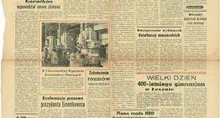 Gazeta Poznańska z 28.09.56 Foto: poznan.pl