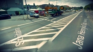 ul. Dąbrowskiego przed remontem Foto: Google street